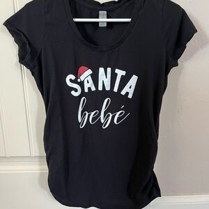 Maternity 'Santa Bebé' Graphic T-Shirt